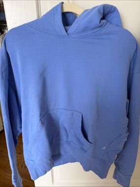 We Wore What Blue Pullover Hoodie - Casual Everyday Sweatshirt